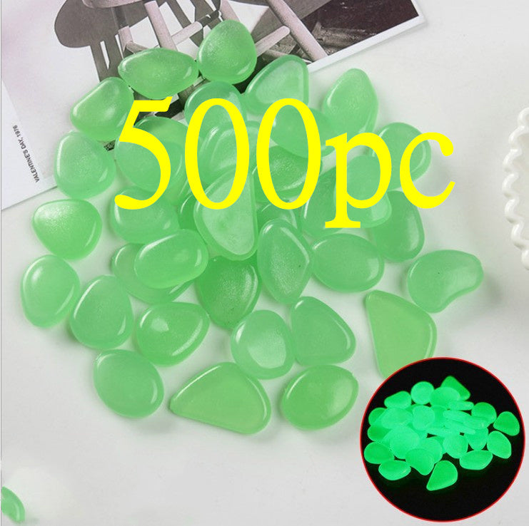 Luminous Stones Fluorescent Aquarium Pebbles Fish Tank Garden Luminous Stones