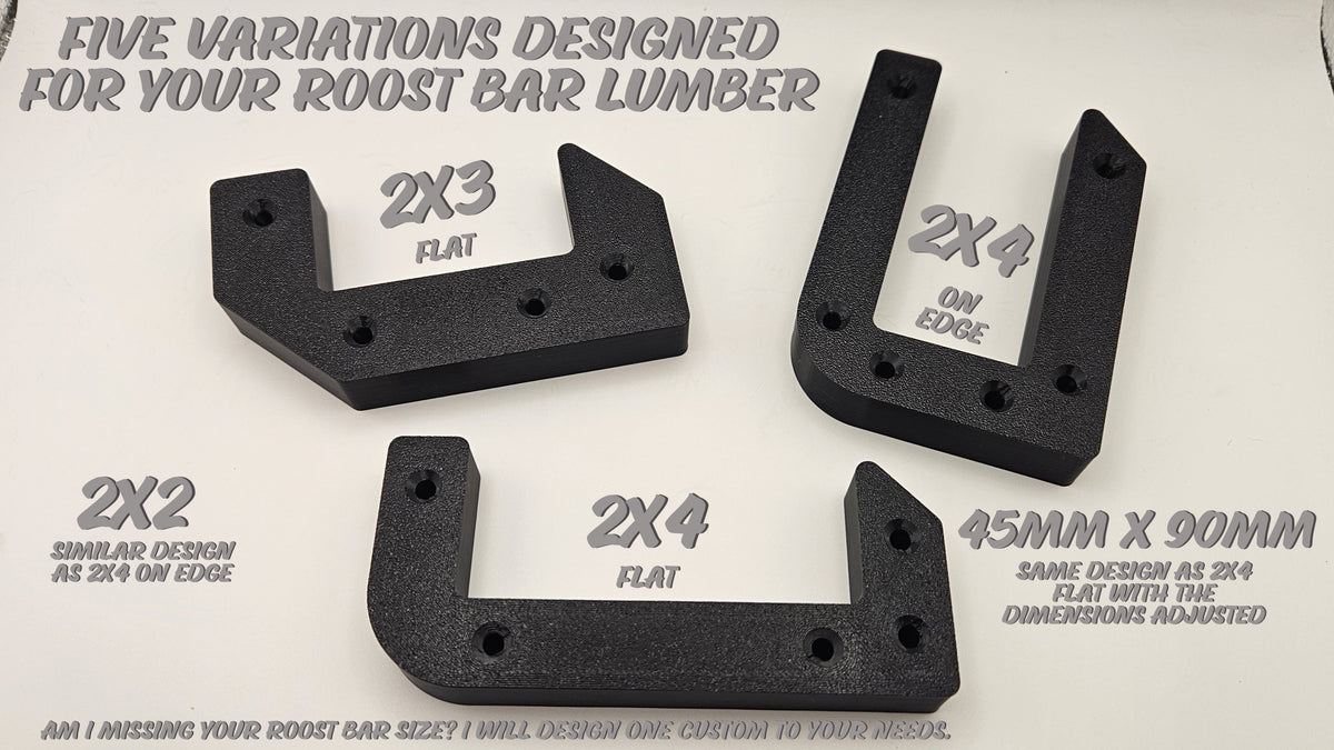Chicken Roost Bar Mount Bracket (Pair)