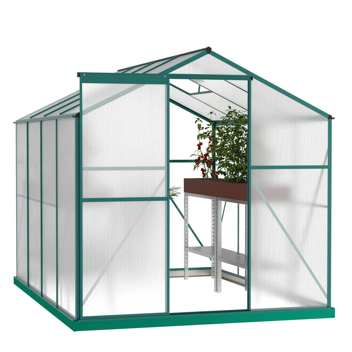 Educational 6' x 8' Polycarbonate Greenhouse Instructional Size 48 square feet– Hands-On Plant Science, STEM, Agriculture &amp; 4-H Gardening