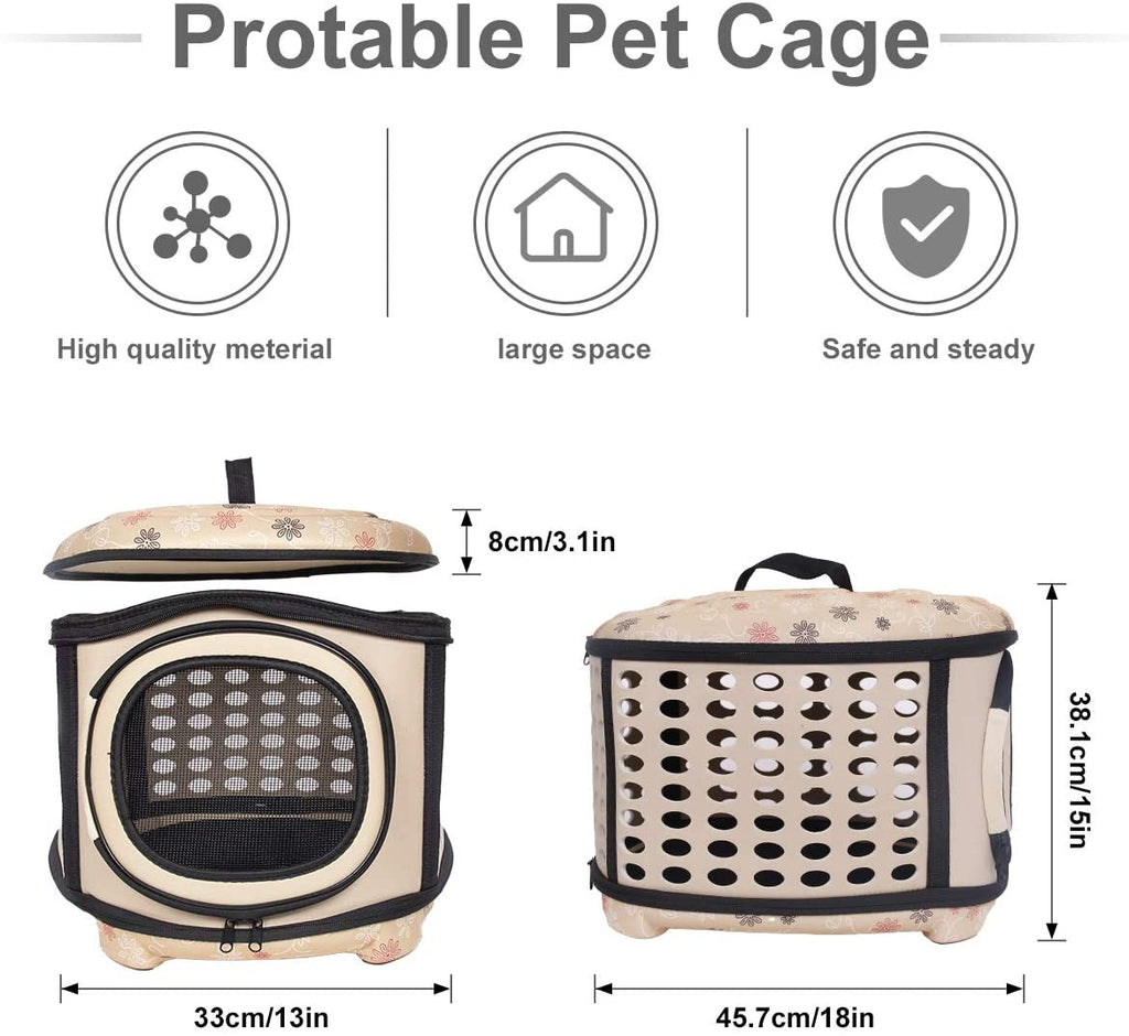 Foldable Pet Dog Puppy Handbag Carrier Cage