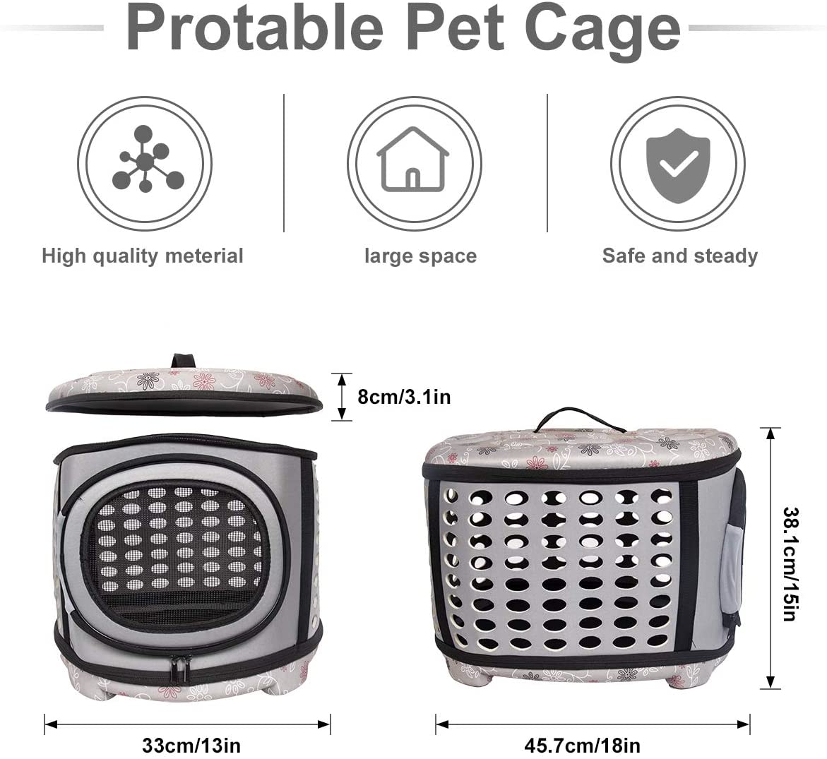 Foldable Pet Dog Puppy Handbag Carrier Cage