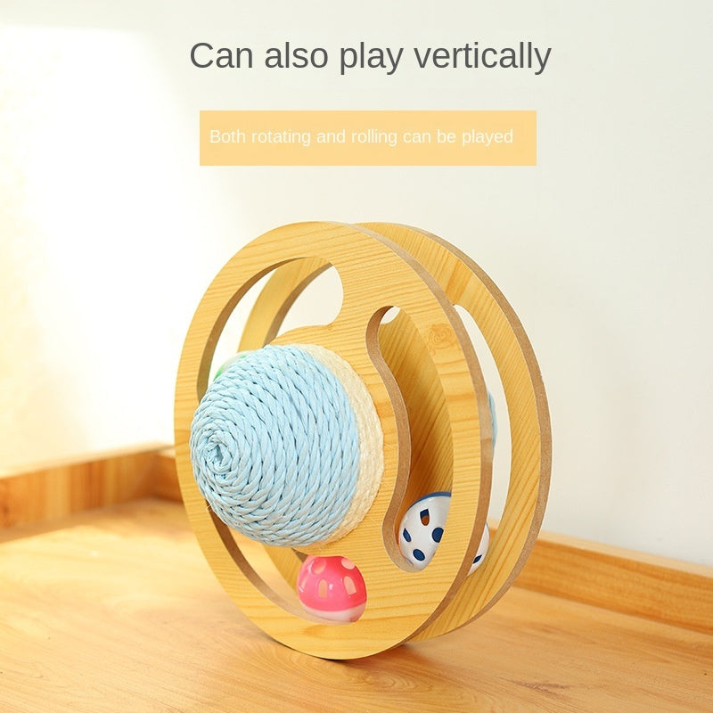 Sisal Rope Cat Scratcher Ball Toys Interactive Scratching Post Kitten Toy Furnature Scraper Grinding Scratch Board Ball For Cats
