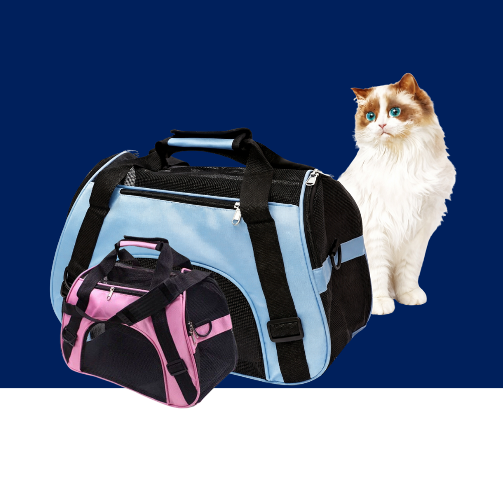 Portable Cat Travel Carrier – Breathable Mesh Pet Handbag