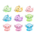 10-100 Flash Fat  Axolotl Miniatures Ambystoma Mexicanum Glow At Night Moss Microlandscape Decoration Cute Animals Fish Tank DIY