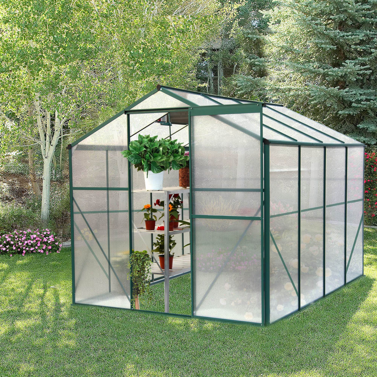 Educational 6' x 8' Polycarbonate Greenhouse Instructional Size 48 square feet– Hands-On Plant Science, STEM, Agriculture &amp; 4-H Gardening