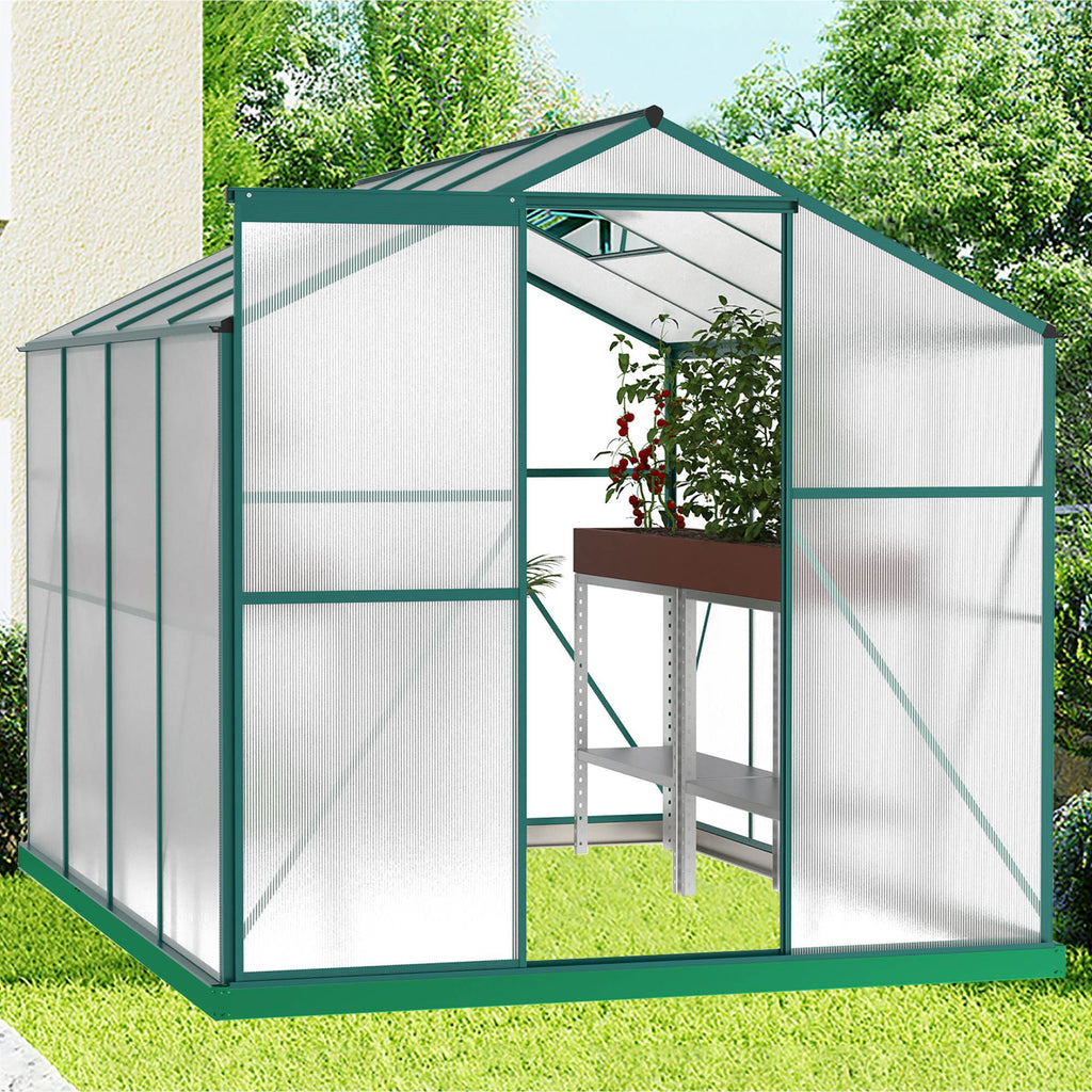 Educational 6' x 8' Polycarbonate Greenhouse Instructional Size 48 square feet– Hands-On Plant Science, STEM, Agriculture &amp; 4-H Gardening