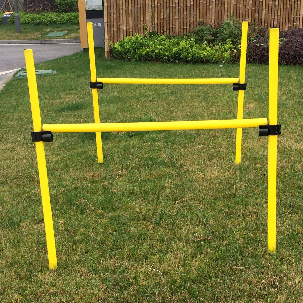 Pet Life ® 'Jumping Hurdle' Collapsible Travel Folding Outdoor Performance Agility Pet Dog Trainer Training Kit